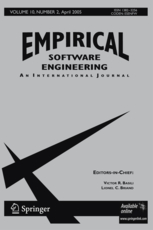 Cover of Empirical Software Engineering journal